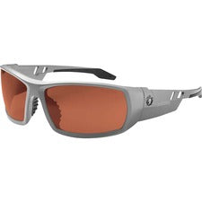 Ergodyne Polarized Copper Safety Glasses Recommended for: Sport, Shooting, Boating, Hunting, Fishing, Skiing, Construction, Landscaping, Carpentry - UVA, UVB, UVC, Debris, Dust Protection - Copper Lens - Matte Gray Frame - Scratch Resistant, Durable, Non-