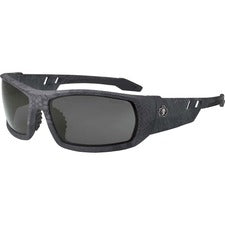 Ergodyne Polarized Smoke Safety Glasses Recommended for: Sport, Shooting, Boating, Hunting, Fishing, Skiing, Construction, Landscaping, Carpentry - UVA, UVB, UVC, Debris, Dust Protection - Smoke Lens - Kryptek Typhon Frame - Scratch Resistant, Durable, No