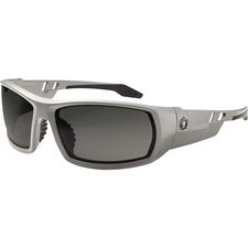 Ergodyne Polarized Smoke Safety Glasses Recommended for: Sport, Shooting, Boating, Hunting, Fishing, Skiing, Construction, Landscaping, Carpentry - UVA, UVB, UVC, Debris, Dust Protection - Smoke Lens - Matte Gray Frame - Scratch Resistant, Durable, Non-sl