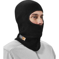 Ergodyne N-Ferno 6828 FR Balaclava Face Mask - Modacrylic Blend, FR Fleece Fleece - Black