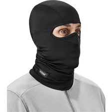 Ergodyne N-Ferno 6832 Balaclava Face Mask - Spandex Spandex, Polyester - Black