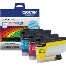 Brother INKvestment LC4063PK Original Standard Yield Inkjet Ink Cartridge - Cyan, Magenta, Yellow - 1 Each 1500 Pages (Per Cartridge)