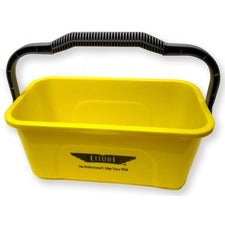 Ettore Super Compact Bucket 3 gal - Heavy Duty, Sturdy Handle, Compact, Ergonomic Grip - 7.3" x 17.5" - Yellow - 1 Each