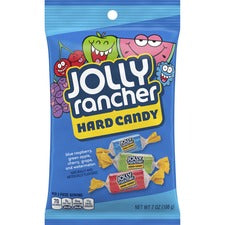 Jolly Rancher Hard Candy Green Apple, Blue Raspberry, Cherry, Watermelon, Grape - Individually Wrapped, Trans Fat Free - 7 oz - 12 / Carton