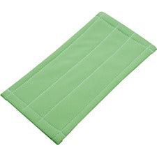 Unger Aluminum Pad Holder Microfiber Cleaning Pad Rectangle8" Width - Cleaning, Glass - MicroFiber - Green - 1 Each