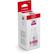 Canon GI-26 Pigment Color Ink Bottle Inkjet - Pink - 14000 Pages - 132 mL - High Yield - 1 Each
