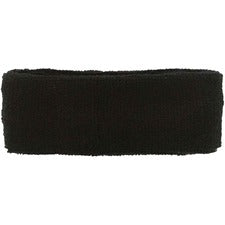 Ergodyne 6550 Head Sweatband Black - Terrycloth - 24 / Carton