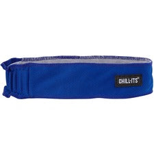 Ergodyne 6605 High-Performance Headband 2" Height x 0.3" Width x 20" Length - Blue - Cloth, Elastic - 6 / Carton