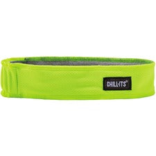 Ergodyne 6605 High-Performance Headband 2" Height x 0.3" Width x 20" Length - Lime - Cloth, Elastic - 6 / Carton