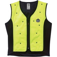 Ergodyne 6685 Premium Dry Evaporative Cooling Vest Recommended for: Construction, Mining, Landscaping, Carpentry, Biking, Motorcycle, Running - Extra Large - Zipper Closure - Lime - Machine Washable, Long Lasting, Lightweight, Durable, Ventilated, Stretch