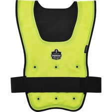 Ergodyne 6687 Economy Dry Evaporative Cooling Vest Recommended for: Construction, Carpentry, Mining, Landscaping, Biking, Motorcycle, Running - Small/Medium - Lime - Machine Washable, Long Lasting, Lightweight, Durable, Elastic Waist, Antimicrobial, Heat
