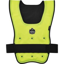 Ergodyne 6687 Economy Dry Evaporative Cooling Vest Recommended for: Construction, Carpentry, Mining, Landscaping, Biking, Motorcycle, Running - Large/Extra Large - Strap Closure - Lime - Machine Washable, Long Lasting, Lightweight, Durable, Elastic Waist,
