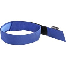 Ergodyne 6705CT Evaporative Cooling Bandana Headband Solid Blue - Polyvinyl Alcohol (PVA)