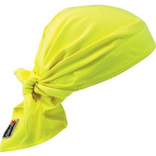 Ergodyne 6710FR Evaporative FR Cooling Triangle Hat 9.5" Height x 5" Width - Lime - Cotton, Fabric, Polymer, Modacrylic - 6 / Carton