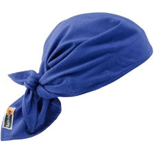 Ergodyne 6710FR Evaporative FR Cooling Triangle Hat 9.5" Height x 5" Width - Blue - Cotton, Fabric, Polymer, Modacrylic - 6 / Carton