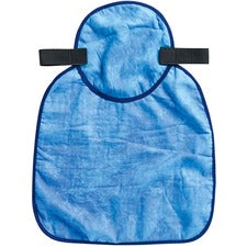Ergodyne 6717CT Evaporative Cooling Hard Hat Neck Shade w/ Cooling Towel 9.5" Height x 0.5" Width - Blue - Polyvinyl Alcohol (PVA) - 6 / Carton