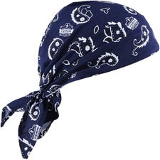 Ergodyne 6710CT Evaporative Cooling Bandana Triangle Hat Navy Western - Polyvinyl Alcohol (PVA)