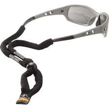 Ergodyne 3215 Cotton Breakaway Eyewear Lanyard Adjustable - 0.3" Height x 1.5" Width x 13" Length - Black - Cotton - 6 / Carton