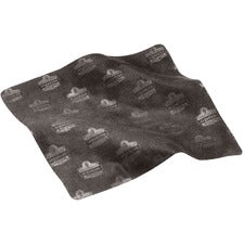 Ergodyne 3216 Microfiber Cleaning Cloth For Lens - Scratch Resistant - MicroFiber - Black - 12 / Carton
