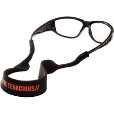 Ergodyne 3275 Neoprene Eyewear Lanyard 0.3" Height x 1.5" Width x 10" Length - Black - Neoprene - 6 / Carton