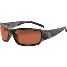 Ergodyne THOR Polarized Copper Lens Kryptek Typhon Safety Glasses Recommended for: Construction, Carpentry, Woodworking, Landscaping, Boating, Skiing, Fishing, Hunting, Shooting, Sport - Eye Protection - Kryptek Typhon - Copper Lens - Durable, Bendable Fr