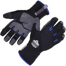 Ergodyne ProFlex 817WP Reinforced Thermal Waterproof Winter Work Gloves 3" Thickness x 13" Glove Length - Thermal Protection - Small Size - Black - Touchscreen Capable - Reinforced, Water Proof, Machine Washable, Windproof, Weather Resistant, Breathable,