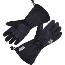 Ergodyne ProFlex 825WP Thermal Waterproof Winter Work Gloves 3" Thickness x 13.75" Glove Length - Thermal Protection - Extra Large Size - Black - Touchscreen Capable - Dual Layer, Water Proof, Wind Resistant, Moisture Resistant, Reinforced Fingertip, Abra