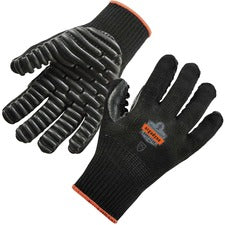 Ergodyne ProFlex 9003 Certified Lightweight Anti-Vibration Gloves 0.75" Thickness x 13.50" Glove Length - Large Size - Black - Anti-Vibration, Lightweight, Breathable, Seamless, Flexible, Comfortable, Pre-curved Design, Secure Fit, Dirt Resistant, Machine