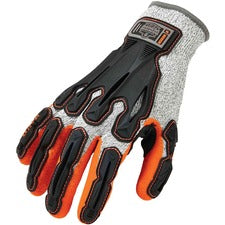 Ergodyne ProFlex 922CR Nitrile-Coated Cut Resistant Gloves 1.75" Thickness x 10" Glove Length - Nitrile Coating - Small Size - Gray - Impact Resistant, Cut Resistant, Molded, Superior Grip, Seamless, Knit Wrist, High Visibility, Machine Washable, Durable,
