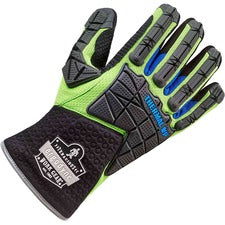 Ergodyne ProFlex 925WP Performance DIR Thermal WP Gloves 2" Thickness x 14" Glove Length - Thermal Protection - Extra Large Size - Lime - Impact Resistant, Water Proof, Reinforced Thumb, Reinforced Index Finger, Reflective Binding, Pull-on Tab, Cold Resis