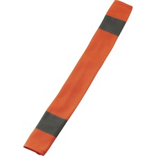 Ergodyne 8004 HI-Vis Seat Belt Cover 3" Width x 0.5" Height x 18.5" Length - Orange - Polyester - 6 / Carton