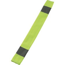 Ergodyne 8004 HI-Vis Seat Belt Cover 3" Width x 0.5" Height x 18.5" Length - Lime - Polyester - 6 / Carton