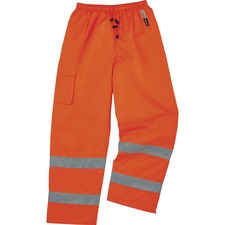 Ergodyne 8925 Class E Thermal Pants For Weather Protection - 5XL Size - Orange - Polyester, Polyurethane, Thinsulate