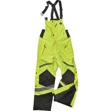 Ergodyne 8928 Class E Insulated Bibs Bib Overall - XX-Large - Lime - Polyurethane, 300D Oxford Polyester