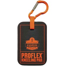 Ergodyne ProFlex 365 Carabiner Mini Kneeling Pad Black - Nitrile Butadiene Rubber (NBR) Foam - 1 Each