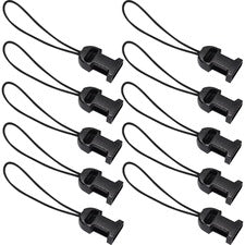 Ergodyne 3133 Barcode Scanner Lanyard - Loop Attachment Replacements (10-Pack) Large (L) - Loop Attachment - 1" Height x 4" Width x 3" Length - Black - 10 / Pack
