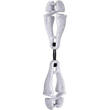 Ergodyne 3420 Swiveling Glove Clip Holder - Dual Clips 6.5" Length x 1.5" Width - for Gloves, Personal Protective Equipment (PPE), Towel, Warehouse, Food Processing Plant, Retail Worker, Home Project, Hiking, Hunting, Mitten, Key, ... - Durable, Temperatu