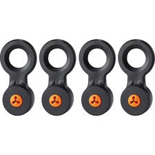 Ergodyne 3740 Hand Tool Attachment Trap - Slips (4-Pack) 0.5" Height x 4" Width - Orange, Black - Acrylonitrile Butadiene Styrene (ABS) - 4 / Pack