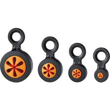 Ergodyne 3740 Hand Tool Attachment Trap - Slips (4-Pack) 0.8" Height x 4" Width - Orange, Black - Acrylonitrile Butadiene Styrene (ABS) - 4 / Pack