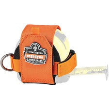 Ergodyne 3770 Tape Measure Holder / Belt Clip 2.5" Height x 3.6" Width - Orange - Polyester, Stainless Steel - 1 Each
