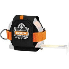 Ergodyne 3770 Tape Measure Holder / Belt Clip 2.5" Height x 3.6" Width - Black - Polyester, Stainless Steel, Cast Zinc Alloy - 1 Each
