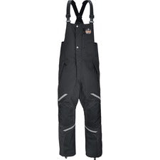 Ergodyne 6471 Thermal Bibs Bib Overall - Small - Black - 1600D Nylon, 500D Nylon