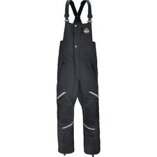Ergodyne 6471 Thermal Bibs Bib Overall - Large - Black - 1600D Nylon, 500D Nylon