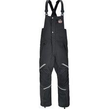 Ergodyne 6471 Thermal Bibs Bib Overall - X-Large - Black - 1600D Nylon, 500D Nylon