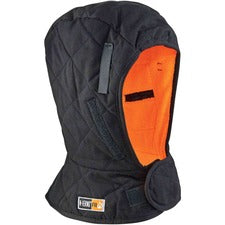 Ergodyne 6892 FR Winter Hard Hat Liner - 3-layer, Modacrylic/Cotton, Shoulder Length Modacrylic, Cotton, Fleece - Black