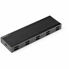 StarTech.com Drive Enclosure - USB 3.2 (Gen 2) Type C Host Interface - UASP Support External - Black 1 x Total Bay - 10 Gbit/s Data Transfer Rate - Aluminum, Plastic