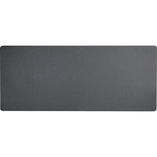 Dacasso Leatherette Keyboard/Mouse Desk Mat Rectangular - 30" Width - Leatherette, Velveteen - Black