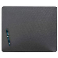 Dacasso Leatherette Conference Table Pad Rectangular - 17" Width - Leatherette, Velveteen - Gray