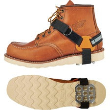 Ergodyne 6315 Strap-On Heel Ice Cleats for Shoe, Boot, Cleat - Rubber, Steel - Black