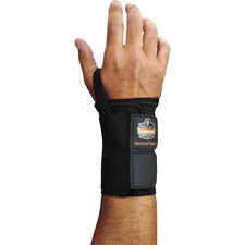 Ergodyne ProFlex 4010 Double Strap Wrist Support Black - Elastic - 1 Each